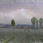 Farmers,  Watercolor