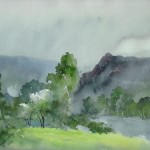 8.Jajouei, Hossein,spring,15 x22 inches ,watercolor,Sold