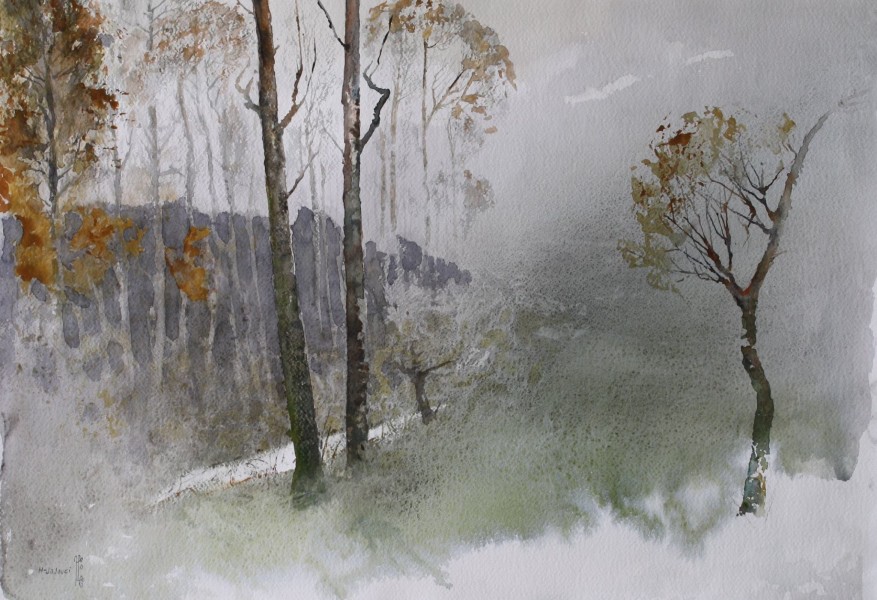 Jajouei Hossein .22 x x30 inches watercolor.