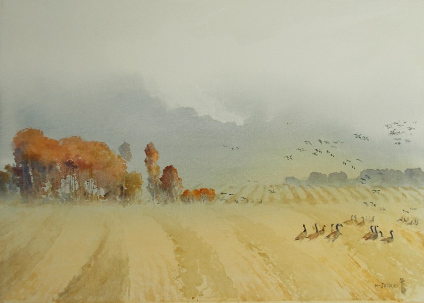 .Jajouei. Hossein.Fall in Redeom. 22 x 30inches Watercolour.2013  (1)
