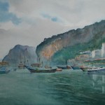 Jajouei,Hossein,Capry island Italy,22 x 30inches,Watercolor,$1200